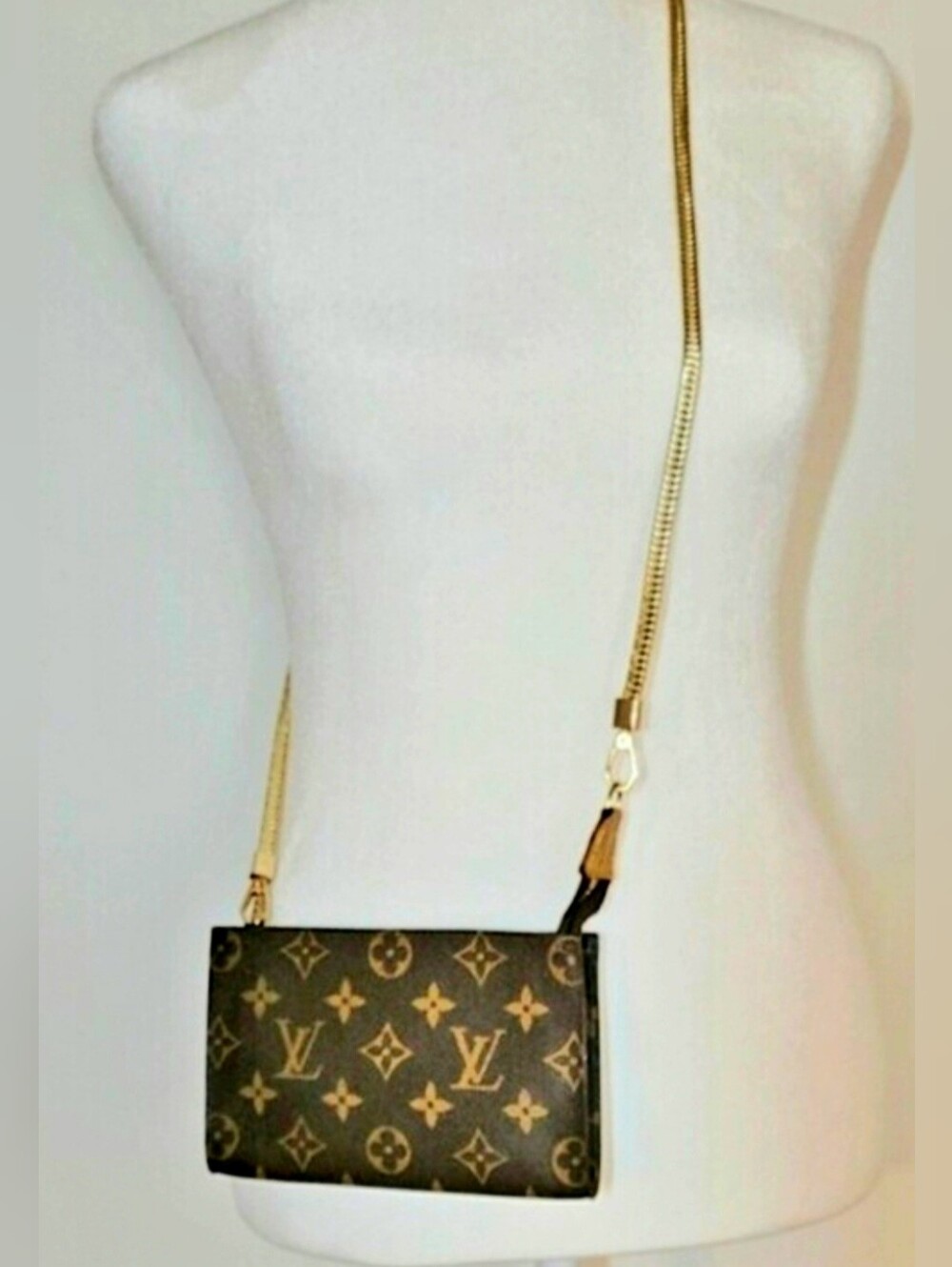 Auth Louis Vuitton Monogram Pouch